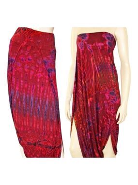 Trïbe Tye Dye Summer Festival Harem Boho Skirt One Size NWT